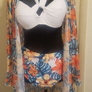 BlushMark Floral Paradise Women's Bikini And Cover Set Size L